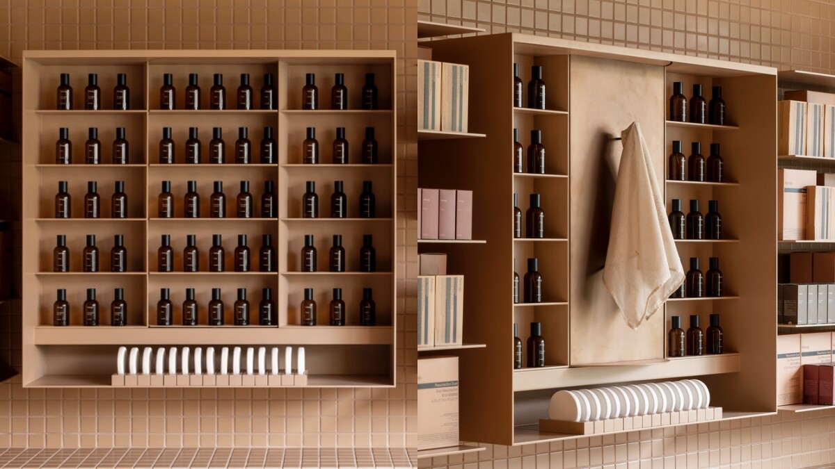 Aesop台北信義誠品店的「藏香櫃」。