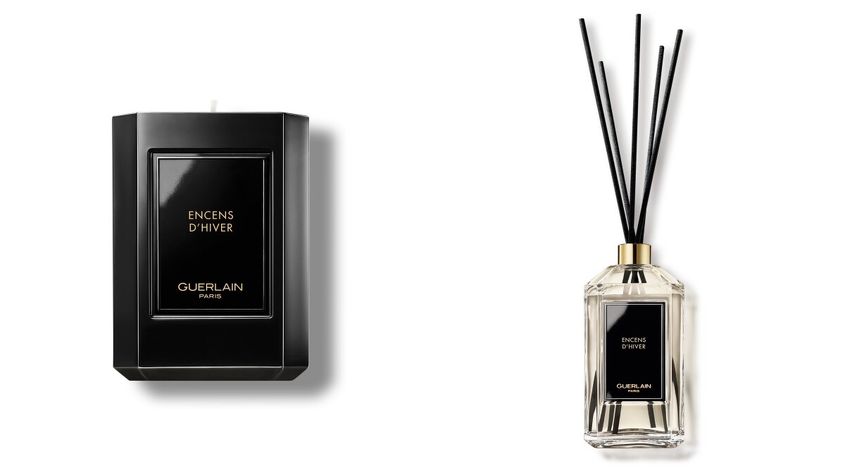 嬌蘭居家藝術系列ENCENS D’HIVER冬日饗宴香氛蠟燭200g,NT4,100、室內擴香200ml,NT4,530。