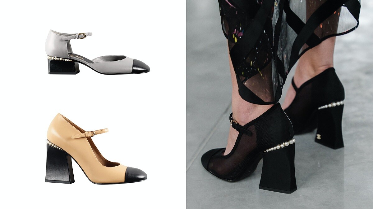香奈兒經典雙色鞋又有新花樣！鞋跟多了幻象珍珠設計，4種鞋款全都好仙