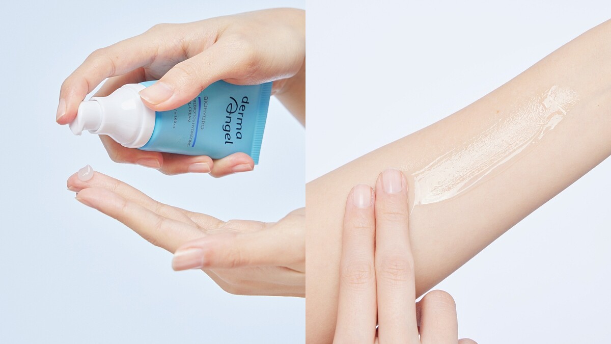 DermaAngel護妍天使益菌生保濕舒緩水凝露質地。