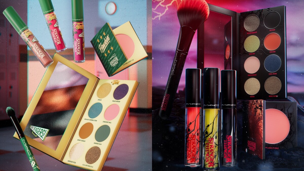 M&middot;A&middot;C怪奇物語聯名系列一次呈現劇中兩個世界的風格。