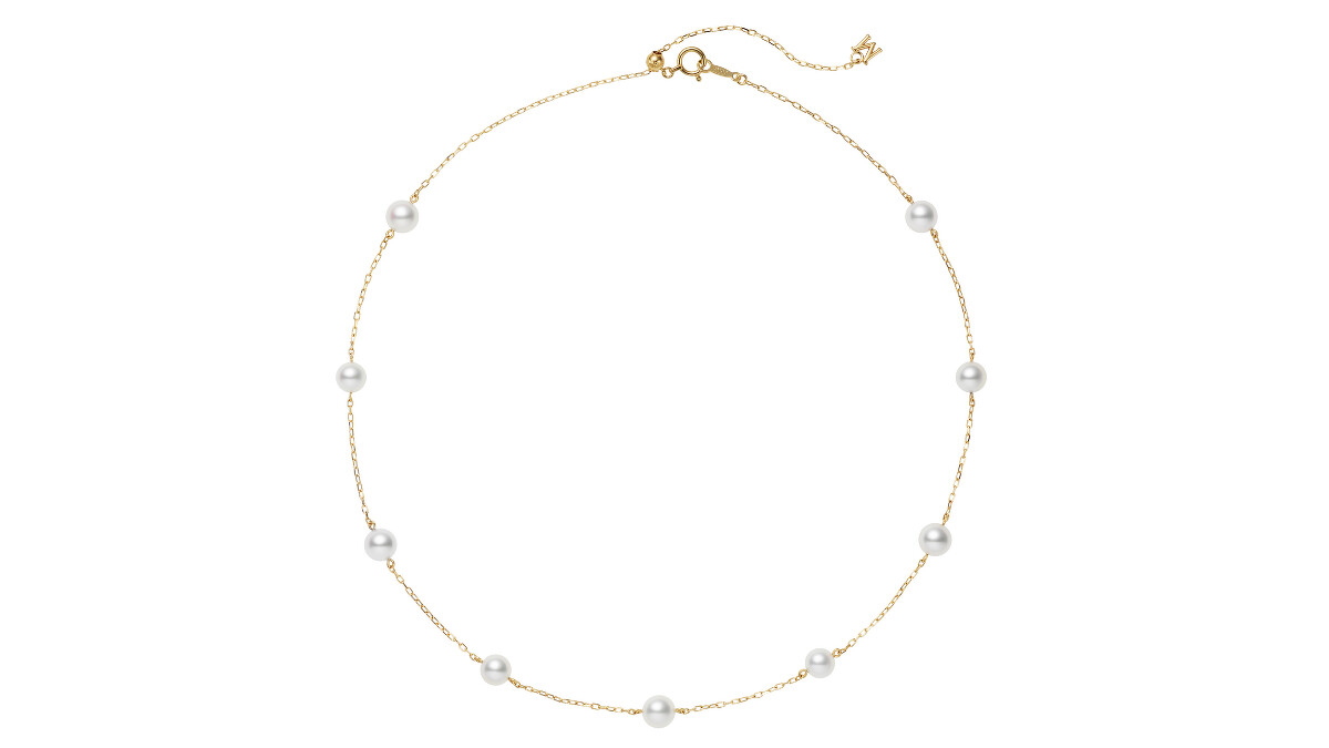 MIKIMOTO珍珠鏈結項鍊，參考價格NT$57,000。