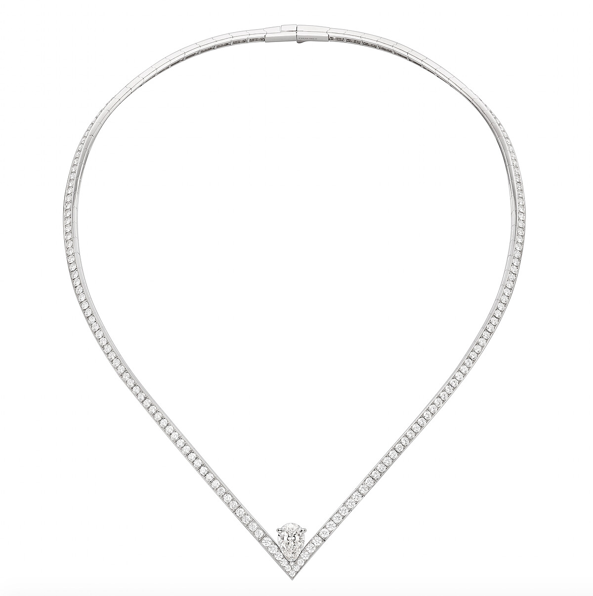 Chaumet的V字造型鑽石項鍊