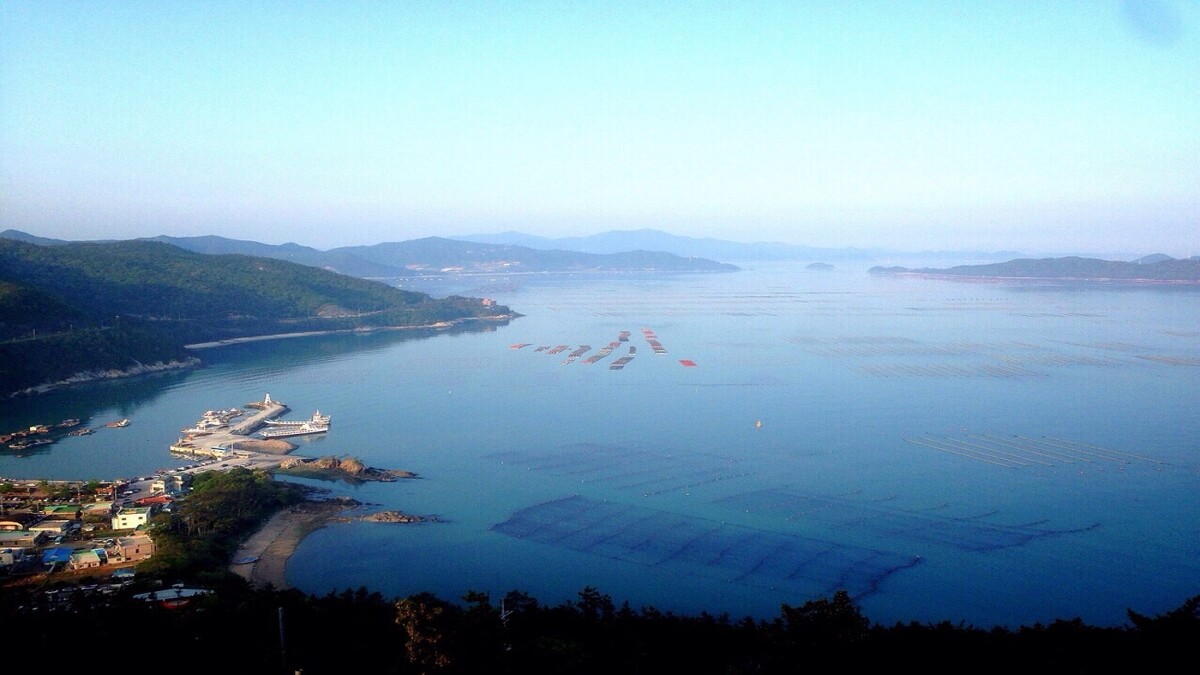 土末展望台向下看的風景。