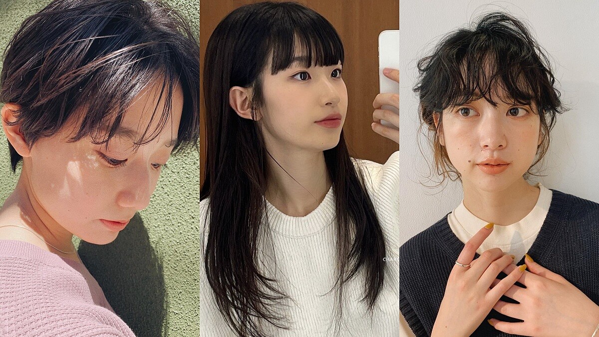 2022髮型搭配靈感：短、中、長髮10款瀏海造型推薦，還有必學打理小技巧！