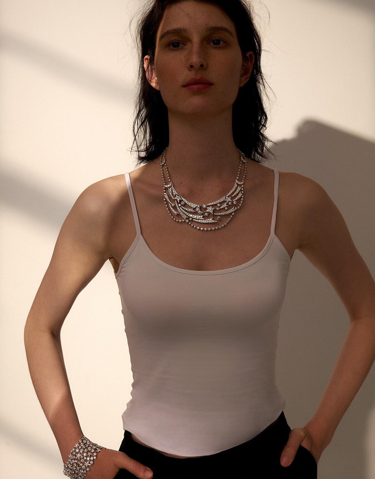 Illa Midnight午夜星空白K金鑽石項鍊、Illa Midnight白K金鑽石手鐲