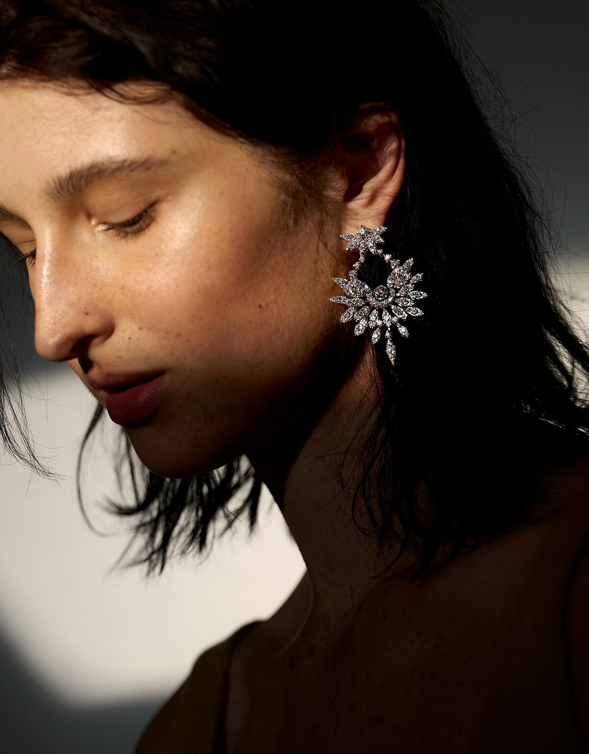 White Kites白K金鑽石耳環