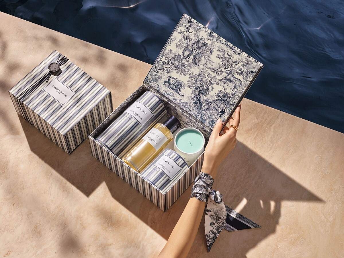 迪奧香氛世家海洋度假限量版包裝服務伊甸岩度假香氛系列。