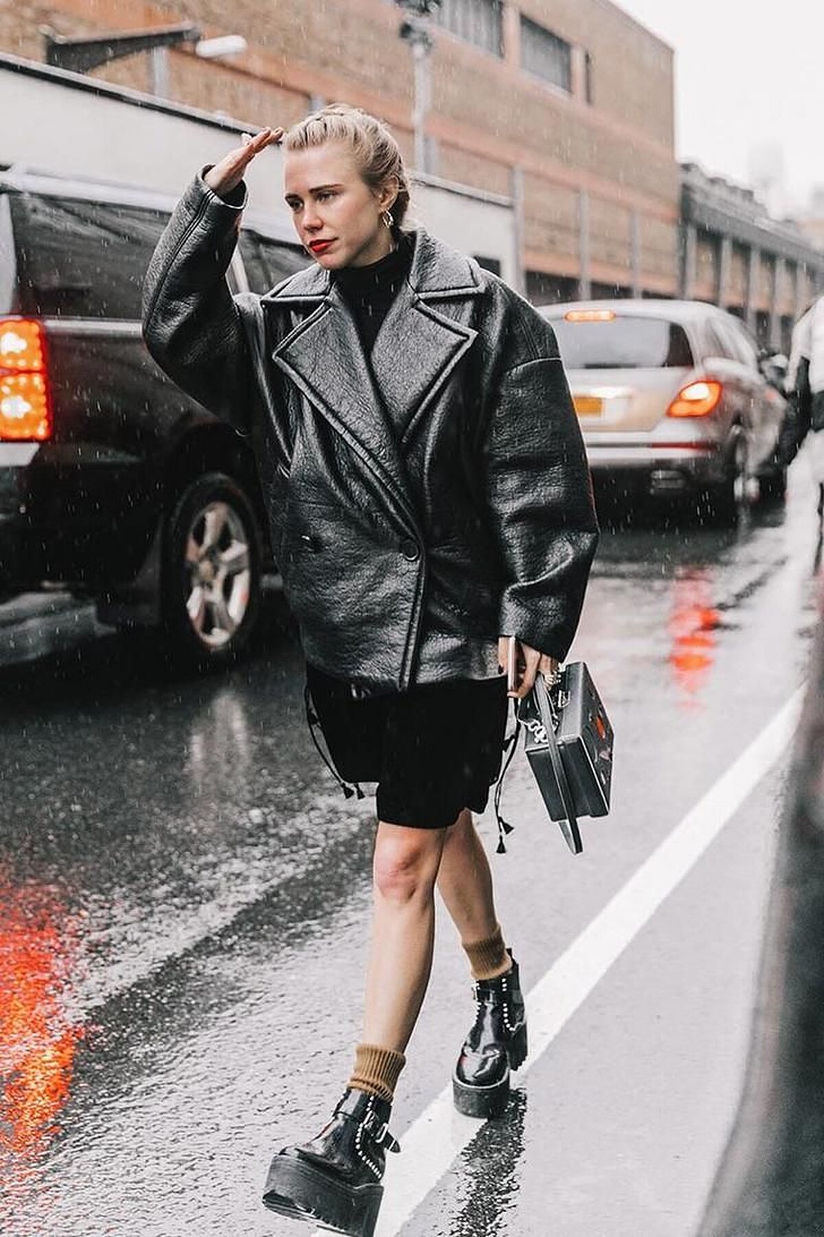 飛行皮夾克 X 寬鬆輪廓