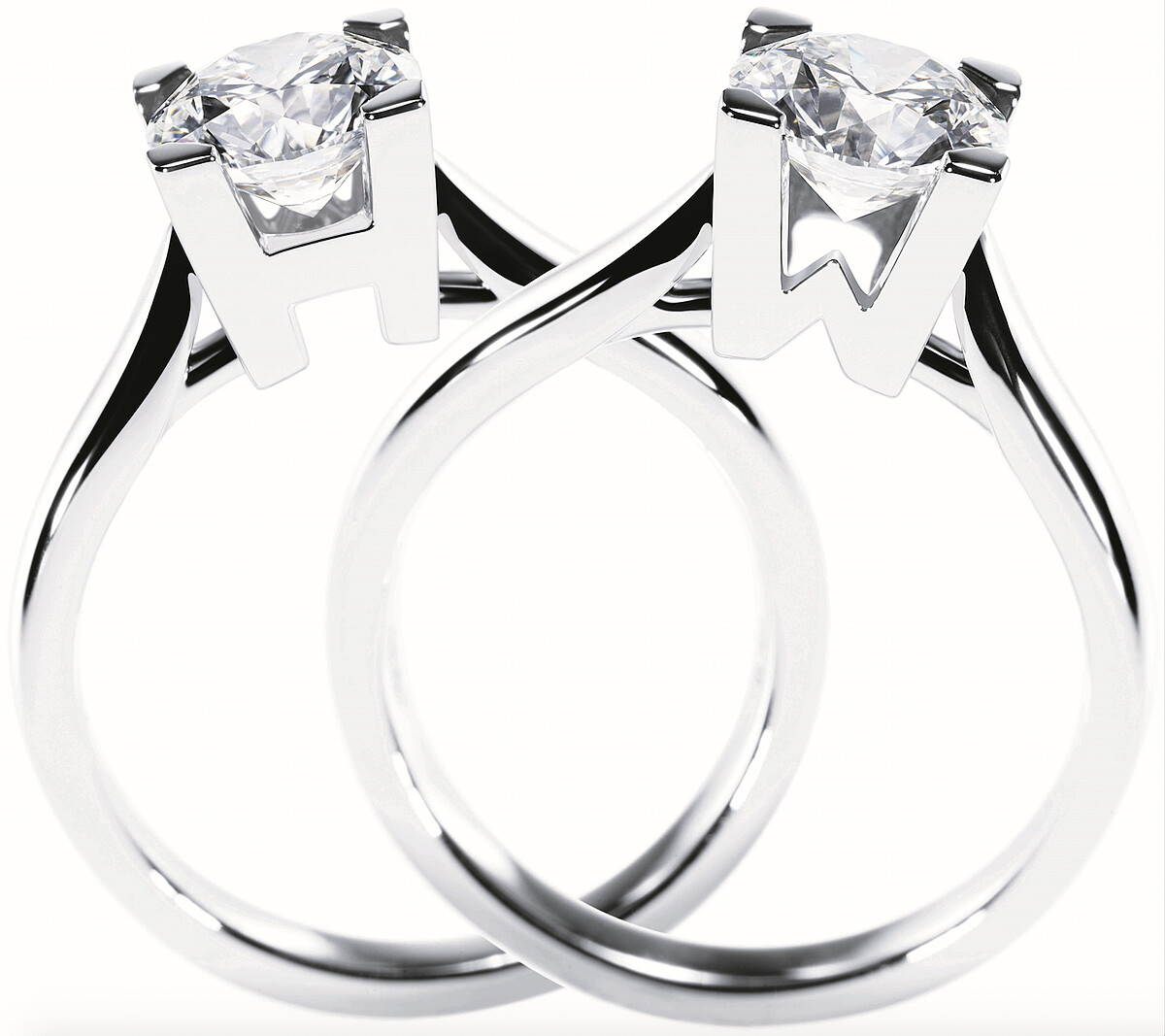 海瑞溫斯頓鑽戒盤點01_HW Logo系列