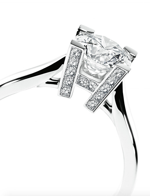 海瑞溫斯頓鑽戒盤點01_HW Logo系列