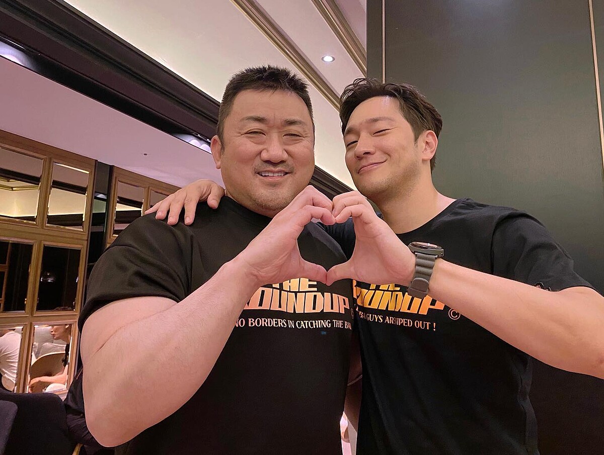 馬東石與孫錫久勤跑《犯罪都市2》映後座談