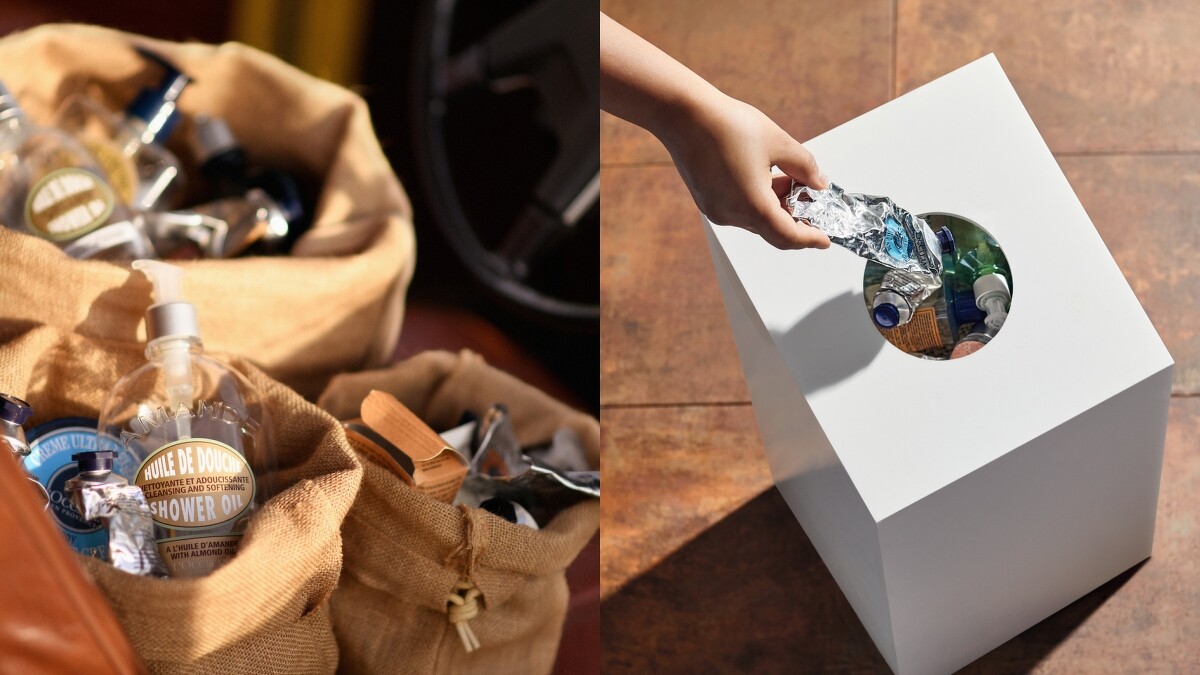 L’OCCITANE歐舒丹空瓶回收行動,每一空瓶可折抵NT10。