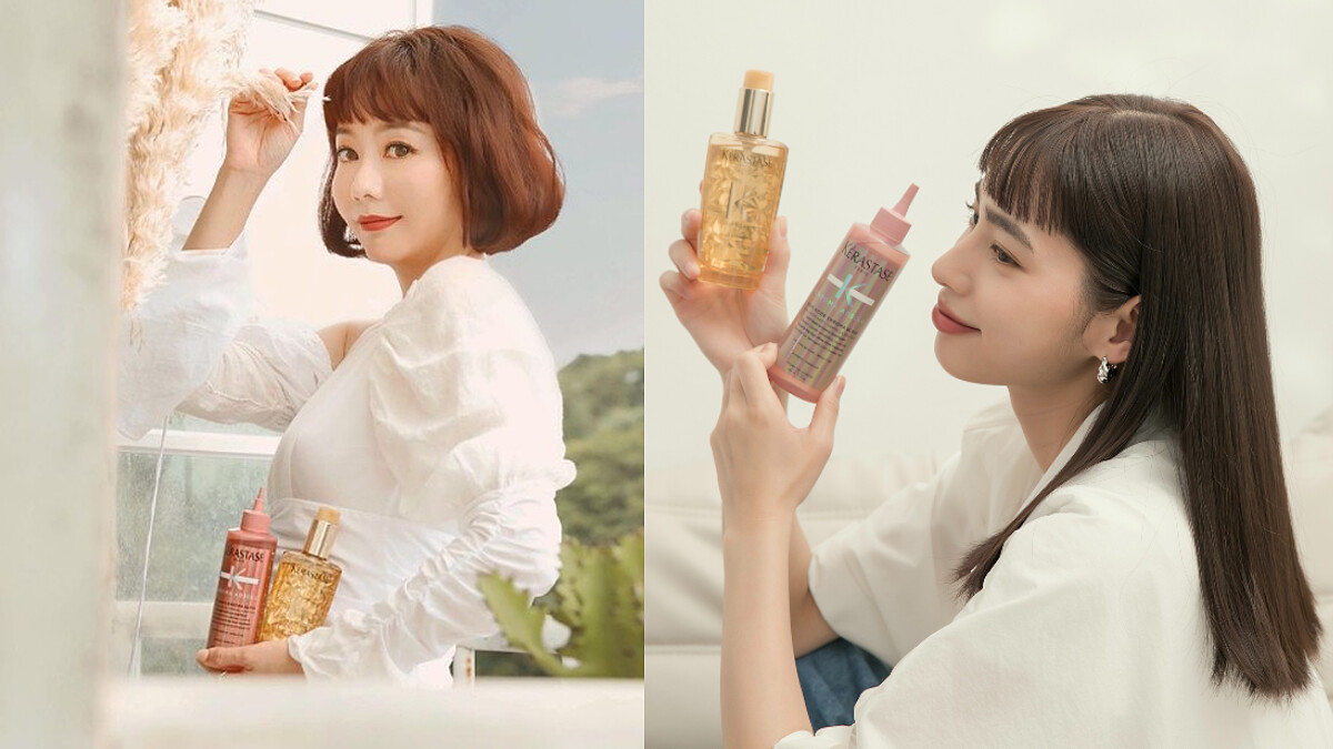 飆速修護毛躁、不油不黏好清爽！爛髮質救星就靠巴黎卡詩#全能小金油+8秒滋潤神仙水，一抹頭髮滑亮蓬鬆如雲朵！KOL都讚「染髮專業照顧戶」