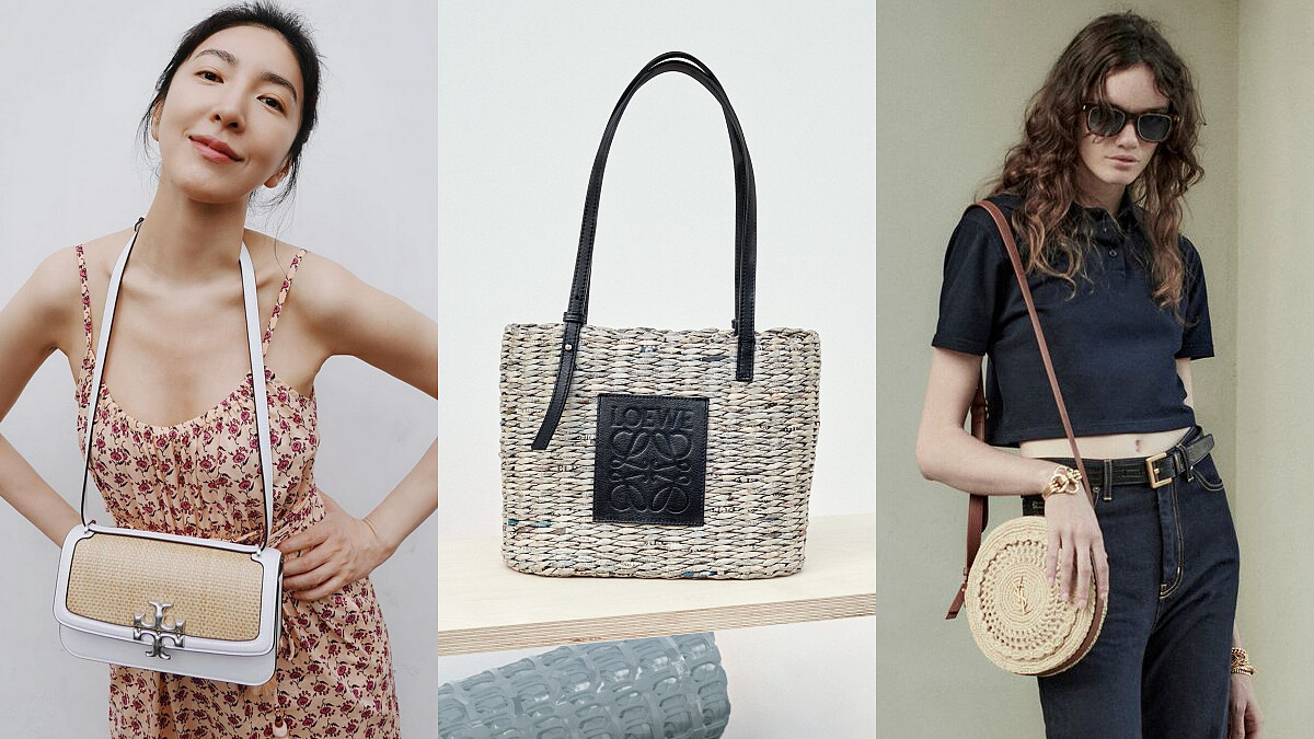 2022夏日精品草編包盤點：Loewe回收舊籃再製、Prada熱賣編織包新尺寸