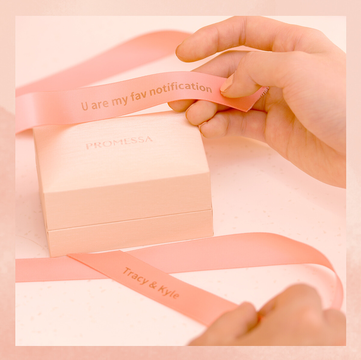PROMESSA《甜蜜小心絲》客製化絲帶包裝服務