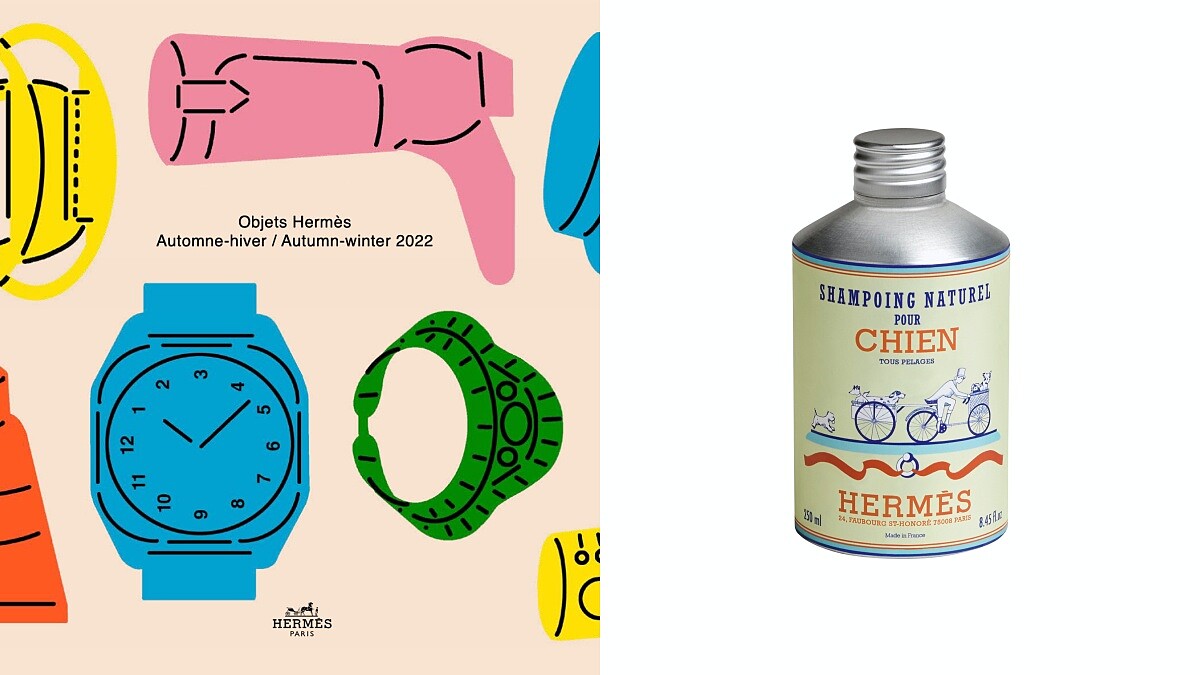 愛馬仕首度推出犬用系列：毛刷、遊戲箱、皮革牽繩還有天然洗毛精