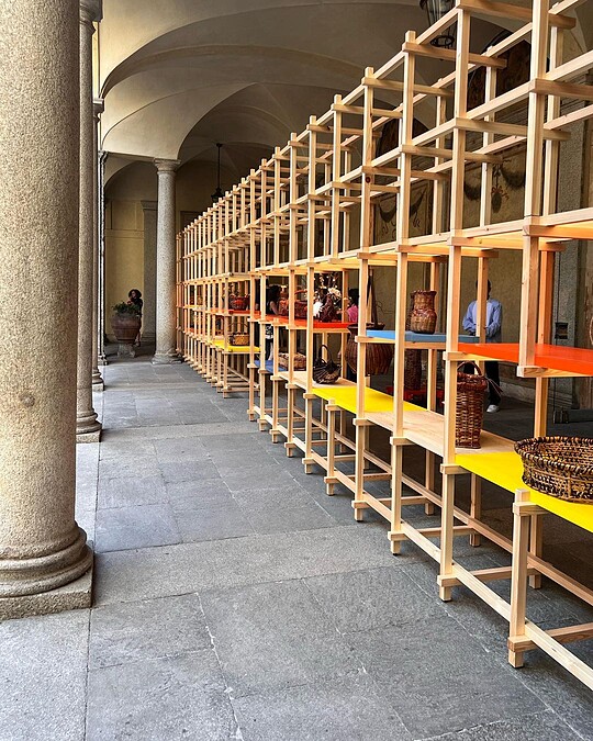 Loewe 於米蘭設計周的會場。