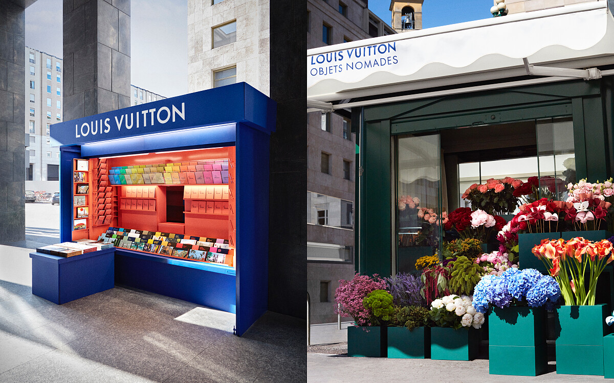 市中心的快閃花店以及書店。