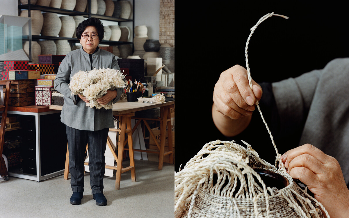 韓國紙編(Jiseung))藝術家 Young Soon Lee 。