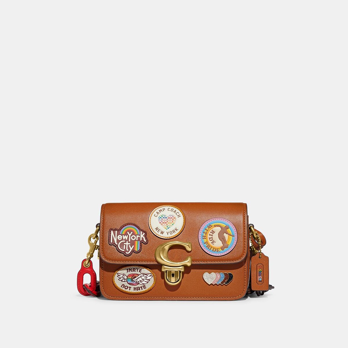 Studio 19 徽章裝飾單肩手袋，NT$29,800