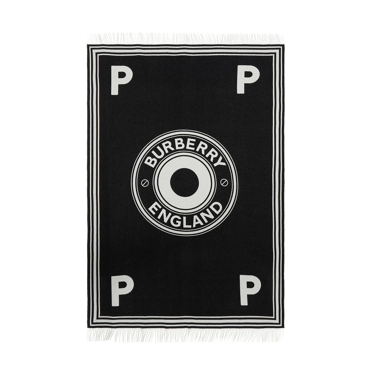 Burberry x Pop Trading_棉質提花浴巾，NT 55,000