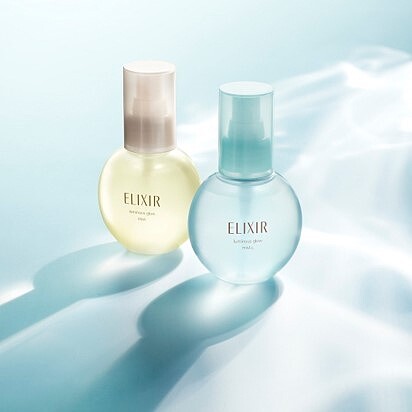 ELIXIR怡麗絲爾彈潤瞬效超微噴霧常態與沁涼限定版情境。