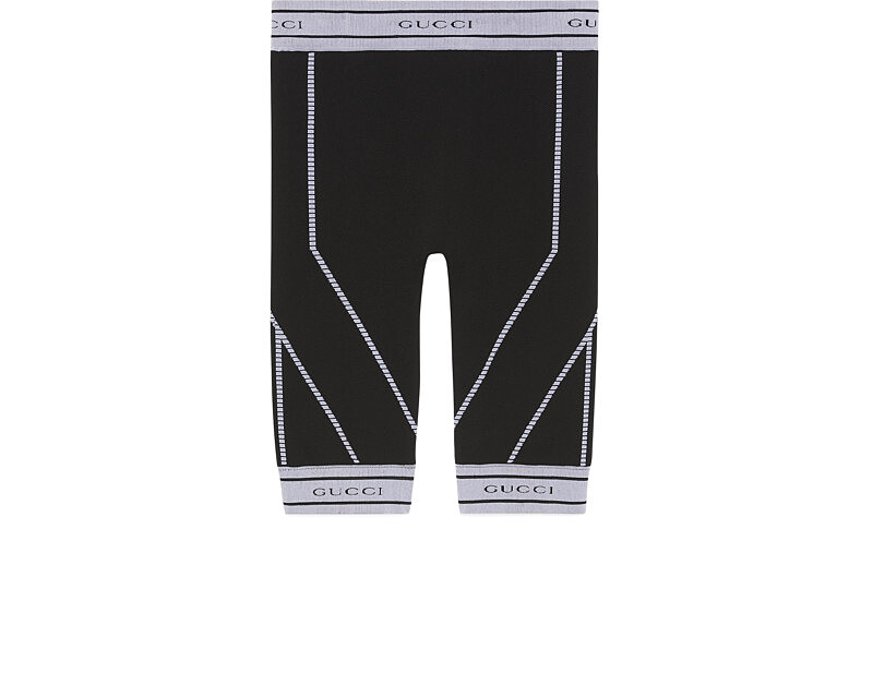 Gucci 彈性緹花運動褲，價格店洽。