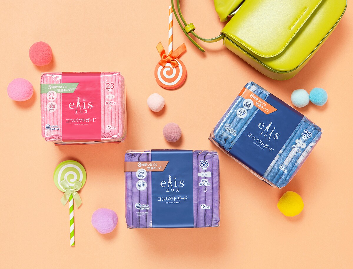 日本大王elis愛麗思GO出色極致薄系列23cm（左）、29cm（右）、36cm（中）