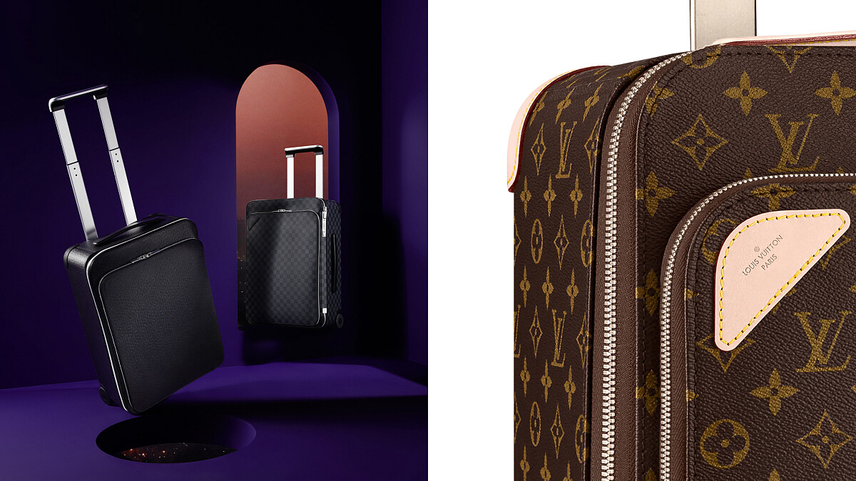 LV新款行李箱Pégase問世：經典老花配色，改良拉桿粗細、擴大收納空間