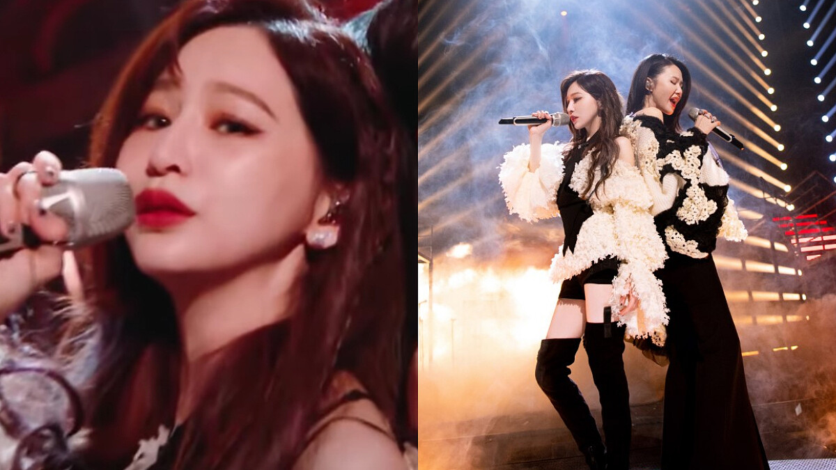 王心凌《乘風破浪3》二公舞台挑戰搖滾〈山海〉！紅唇微露香肩大展性感