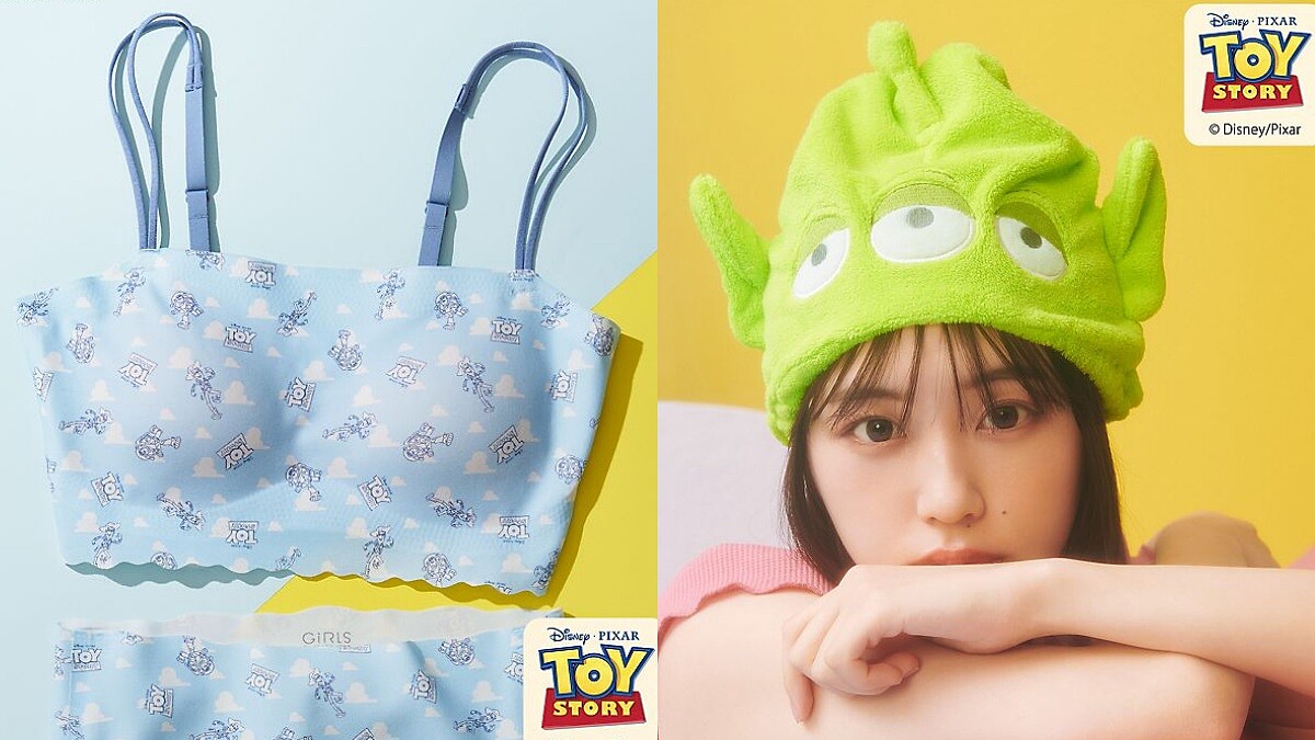 Peach John X 玩具總動員聯名:三眼怪吸水帽、翠絲內衣組可愛到犯規