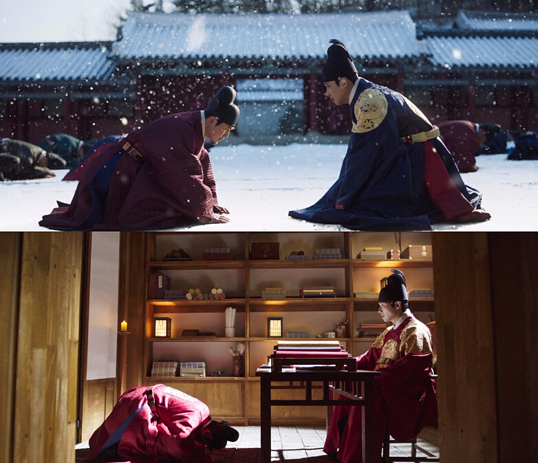 《紅丹心》下跪橋段前後呼應