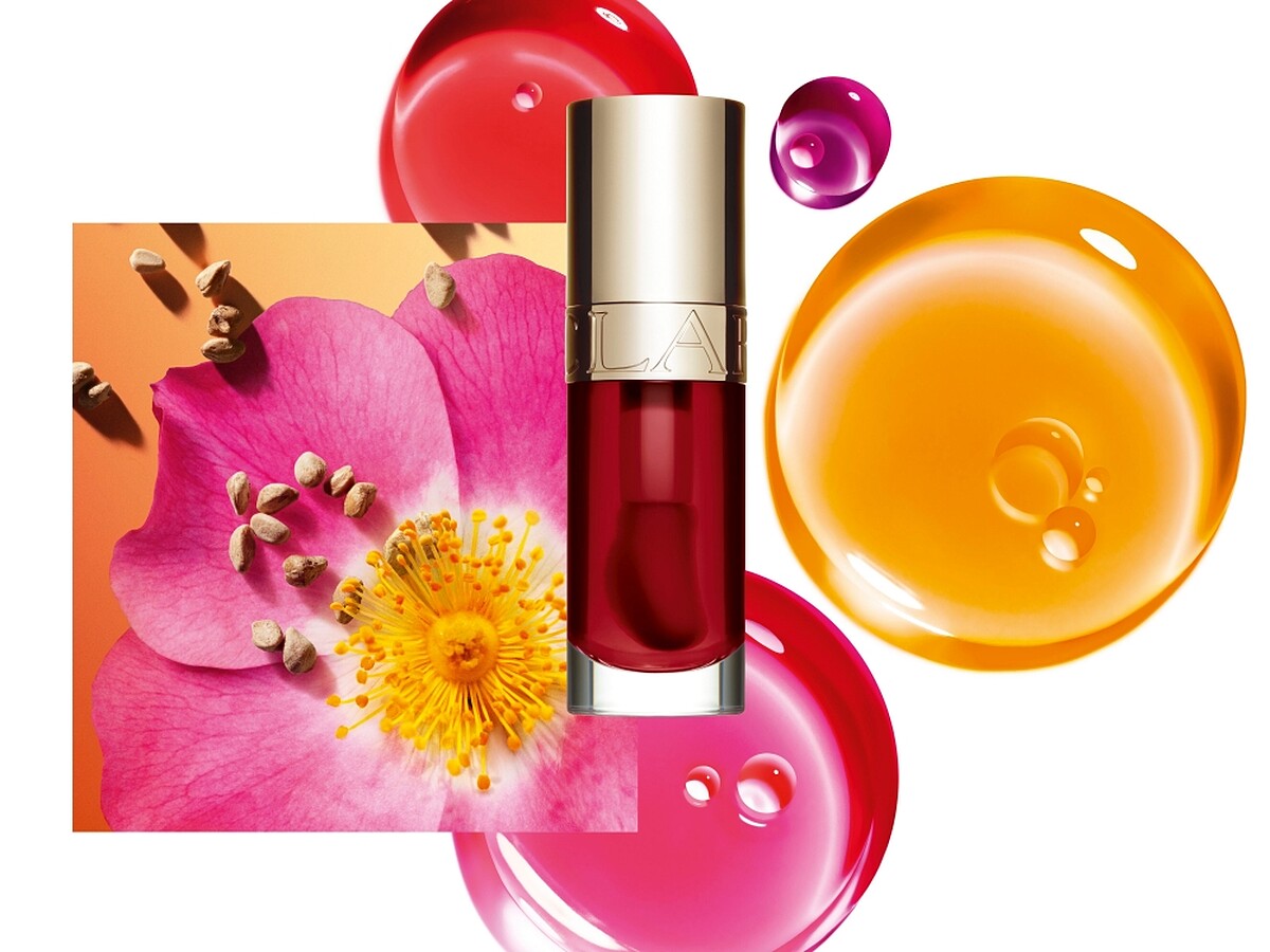 克蘭詩2022全新彈潤植萃美唇油#03艷紅櫻桃。