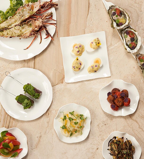 晚餐一樣也充滿豐富的各國料理元素。