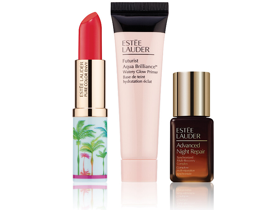 雅詩蘭黛 MY COVER預約消費禮：紐約時尚美妝組，消費任一正貨即贈。