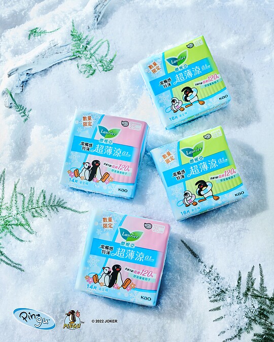 蕾妮亞超薄涼PINGU聯名包裝共推出22.5/25cm雙尺寸。