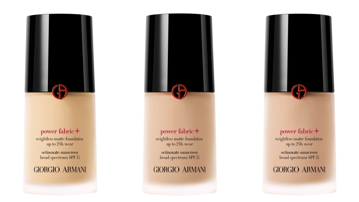 亞曼尼超持妝絲絨水慕斯粉底熱賣色(#2白皙暖白、#3自然亮白、#3.5自然暖白)。