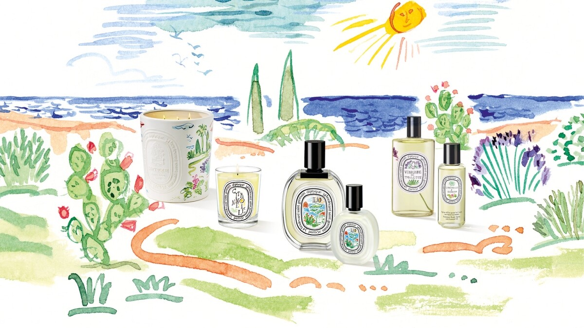 diptyque 2022限量夏日系列形象圖。