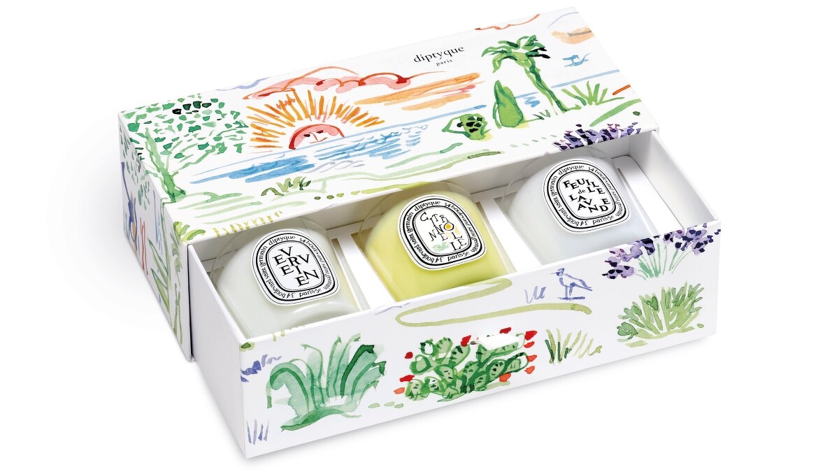 diptyque 2022限量夏季香氛蠟燭禮盒(檸檬草/馬鞭草/薰衣草)3*70g，NT3,600