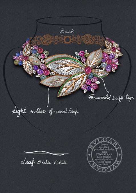 Flowers Of Eden項鍊設計草圖