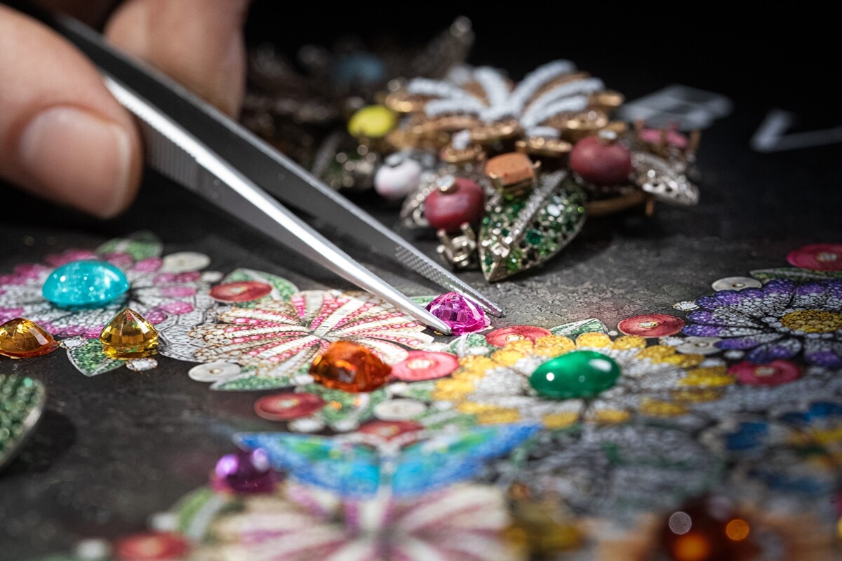 Giardino Dell&rsquo;Eden Tourbillon 珠寶腕錶工藝圖