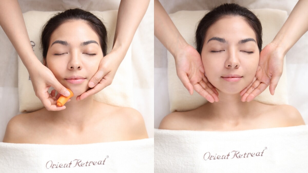 登琪爾SPA芳香淨透臉部保養示意圖。