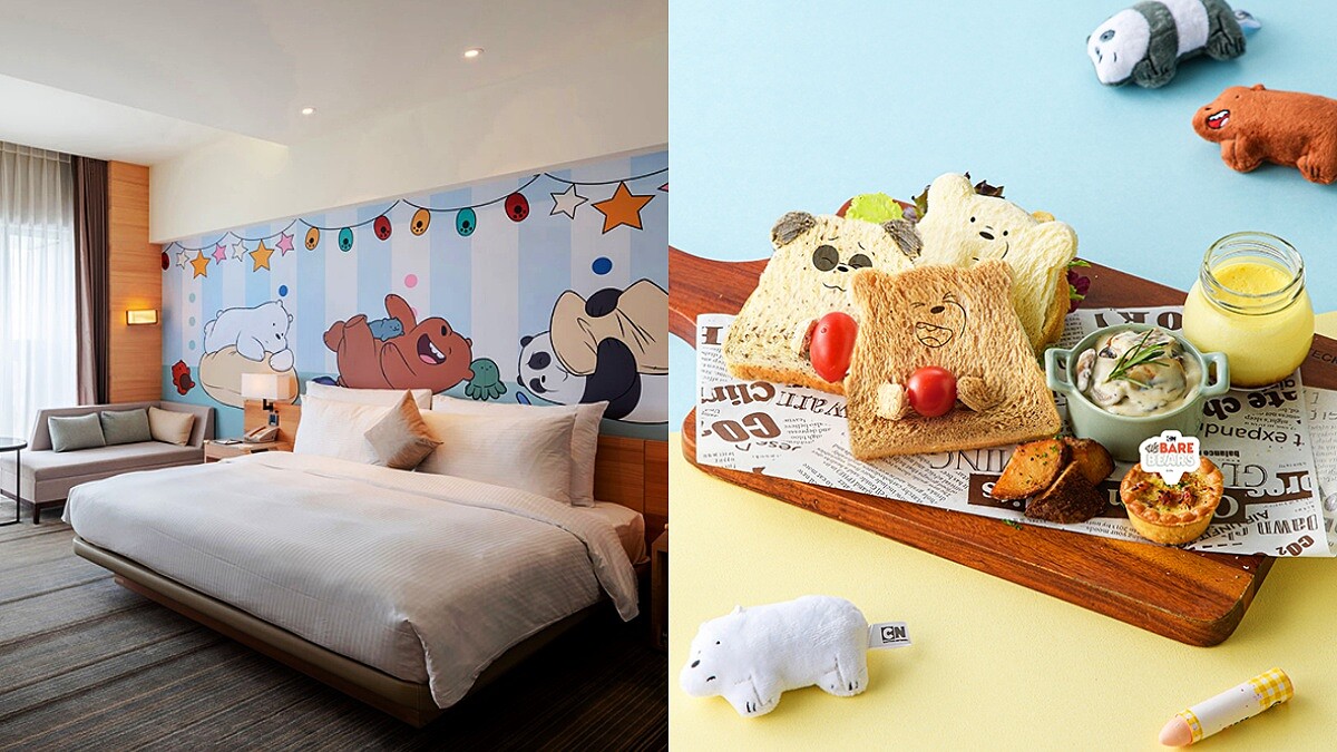 暑假住一回台南和逸飯店！玩偶、帆布袋都能帶回家，同步推出「熊熊遇見你」超萌下午茶