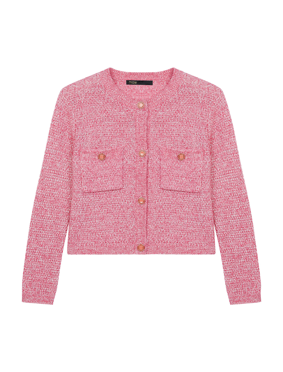 Maje 排釦開襟針織外套，NT10,900。