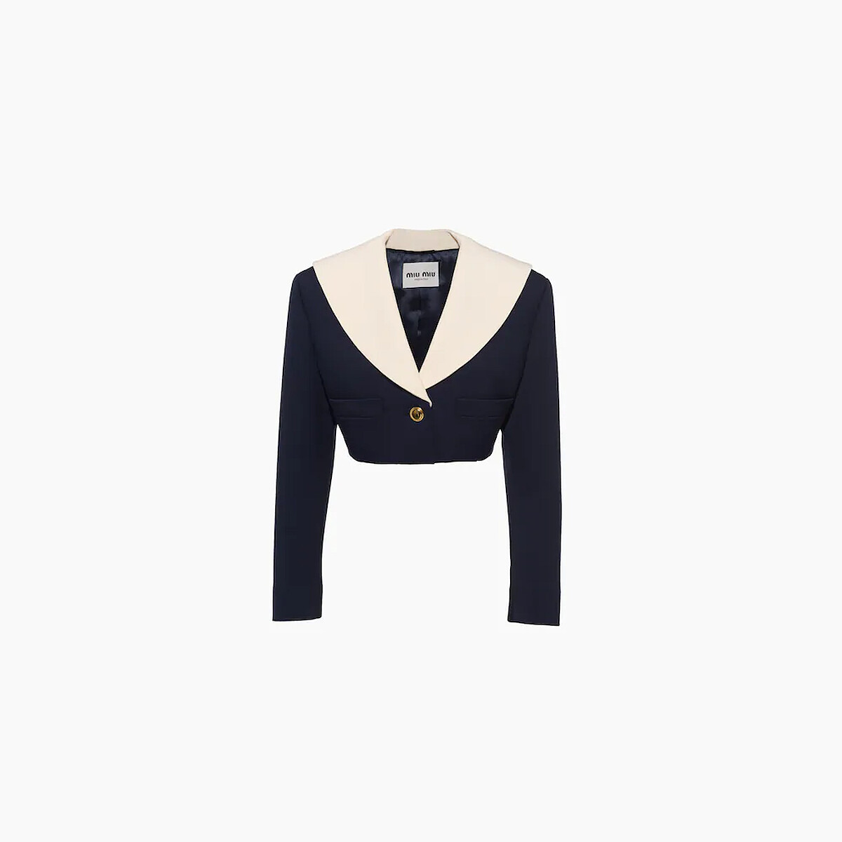 Miu Miu 羊毛短版西裝外套，NT95,000。