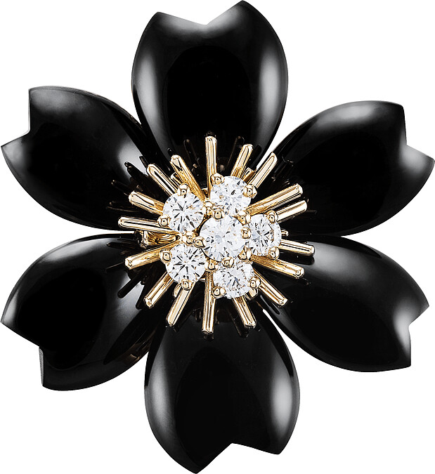 Van Cleef & Arpels_Rose de Noël吊墜胸針,小型款式