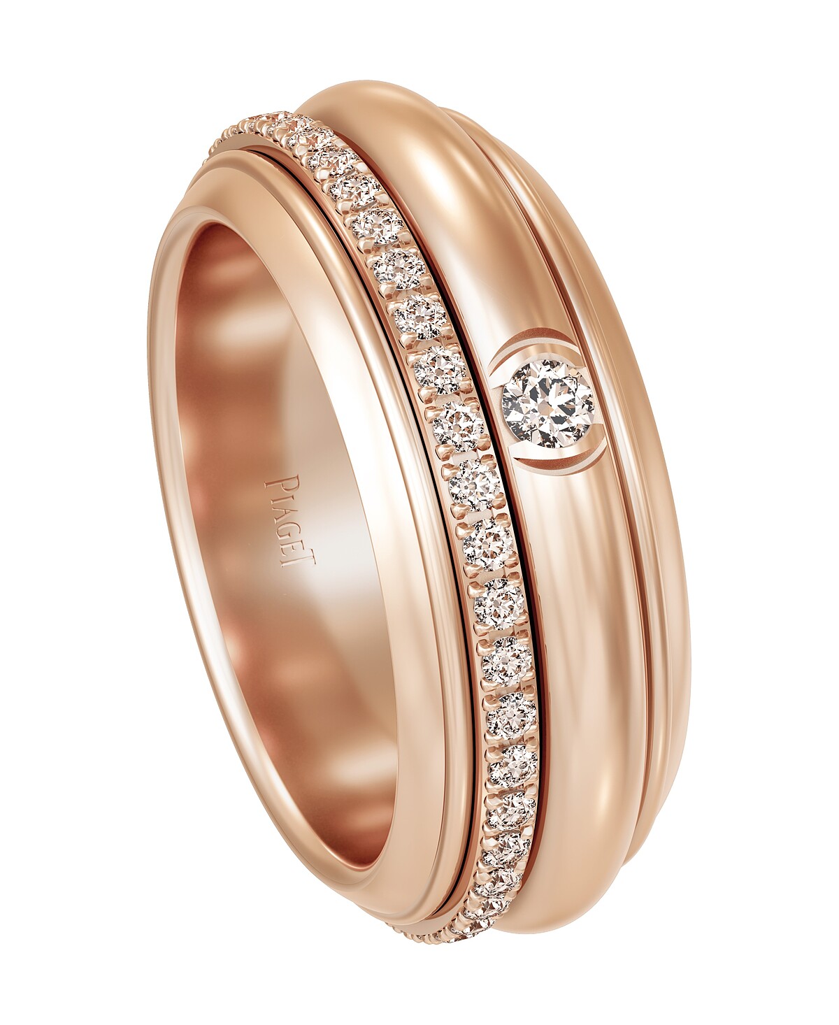 PIAGET Possession 系列18K玫瑰金鑽石戒指，建議售價NT$203,000