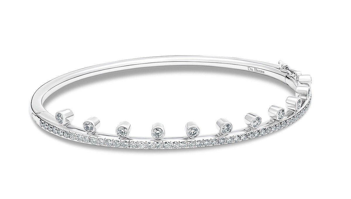 Dewdrop 18K白金單行鑽石手環_NT$ 252,000