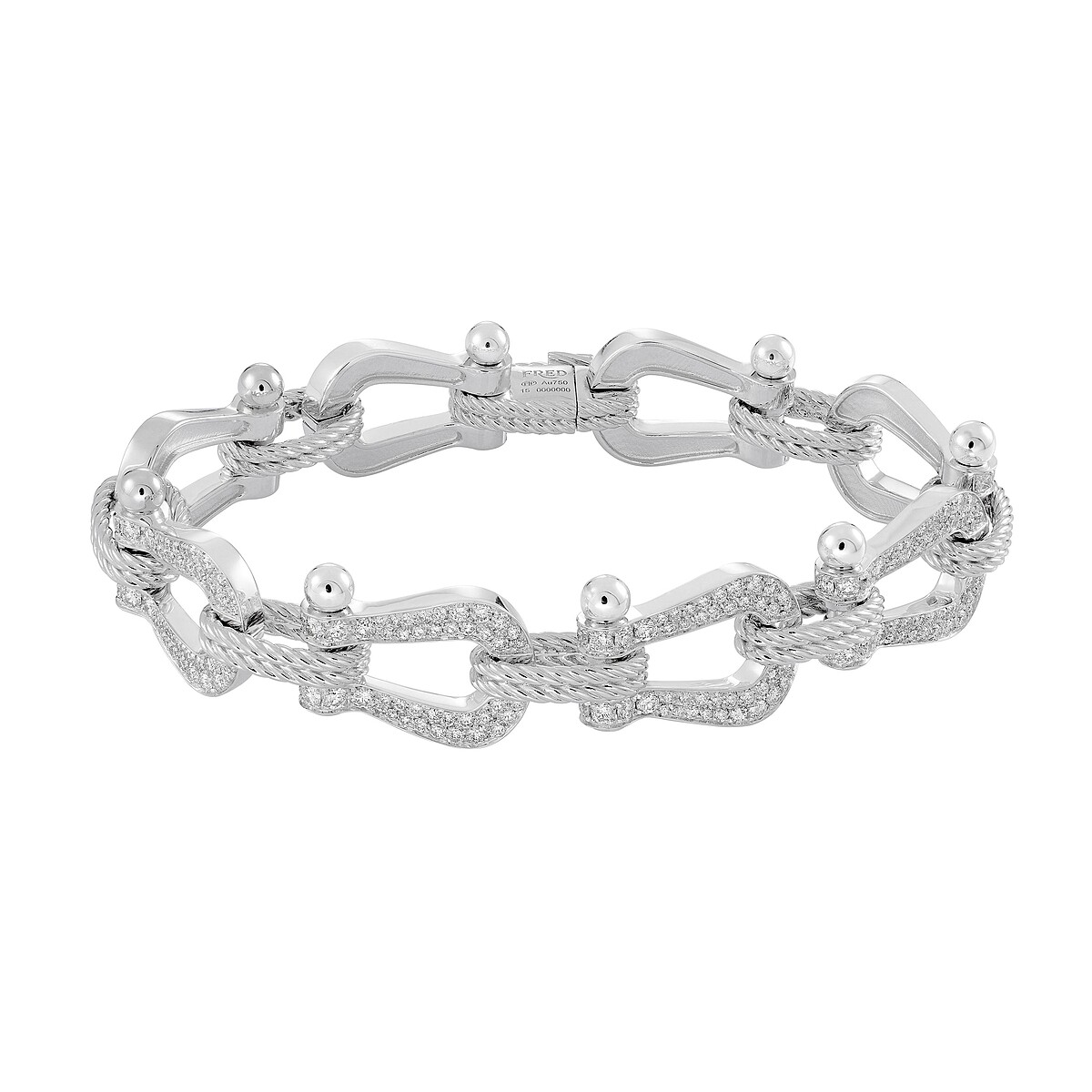 Force 10 multibuckle 高級珠寶系列 寬版鑽石手鏈 TWD 1,309,900